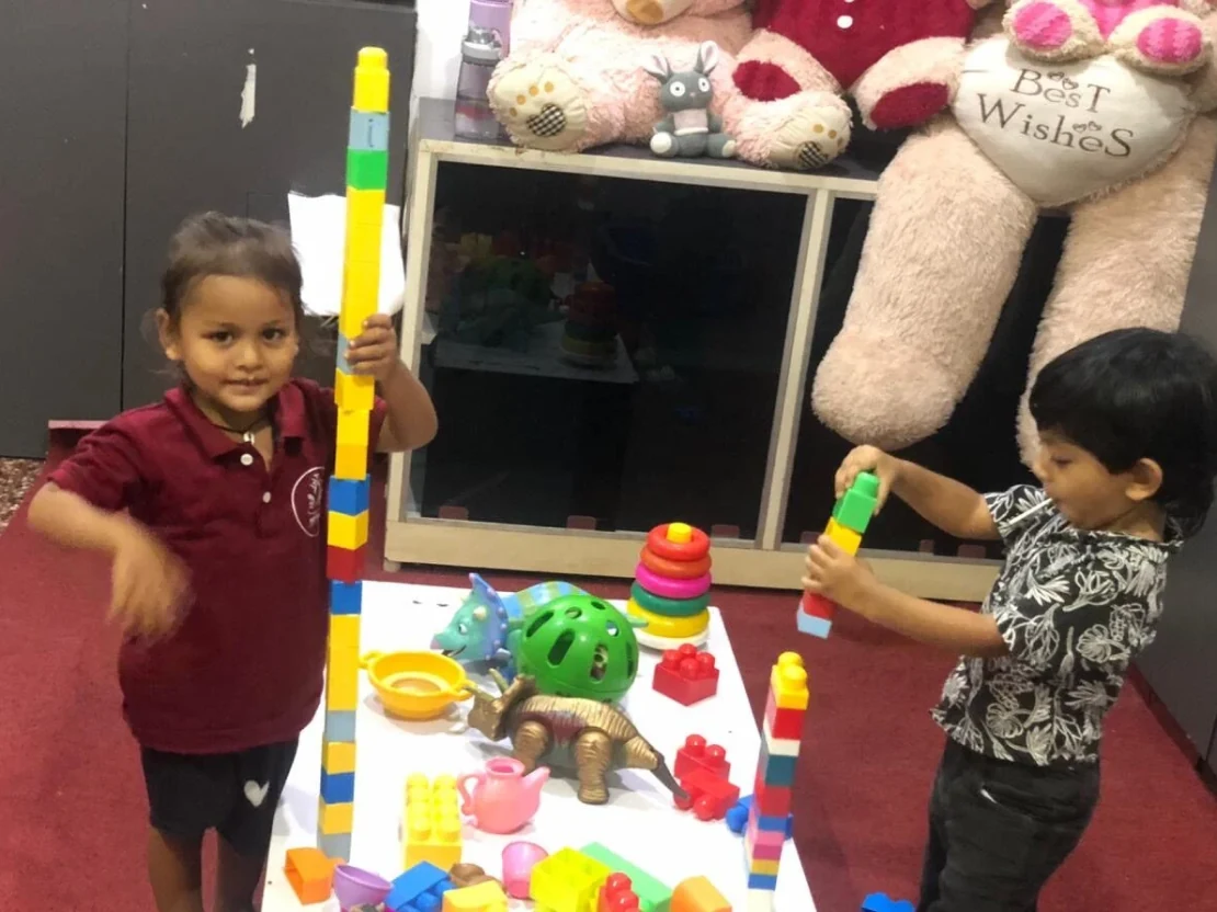 Kindergarten classroom at Shanti Niketan