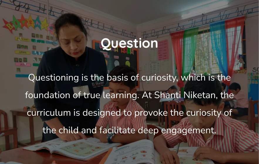 Question: nurturing curiosity and deep engagement in learning.